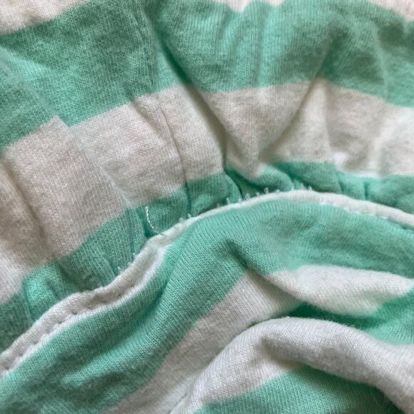 Baby Sun Hat 3-12M | Summer White Fruit Stripe Reversible GUC - Picture 10 of 11